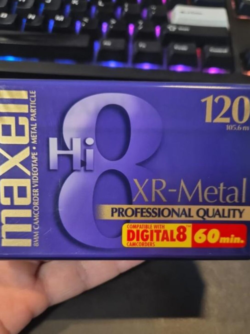 Maxell P6-120 XRM Hi 8 120 Min Video Cassette Sealed